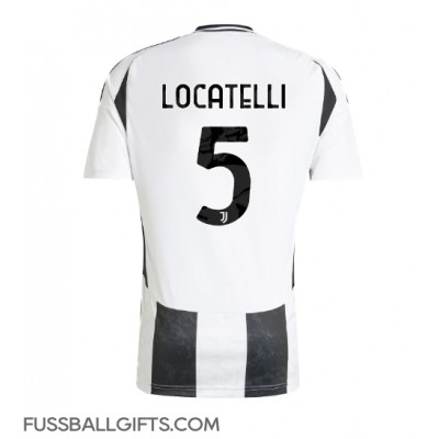 Juventus Manuel Locatelli #5 Fußballbekleidung Heimtrikot 2024-25 Kurzarm Juventus Manuel Locatelli #5 Fußballbekleidung Heimtrikot 2024-25 Kurzarm